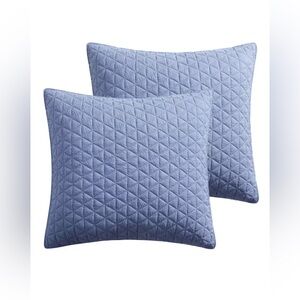Rowan Blue Euro Sham 2pk - Levtex Home